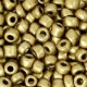 Glasperlen rocailles 6/0 (4mm) Metallic brass gold